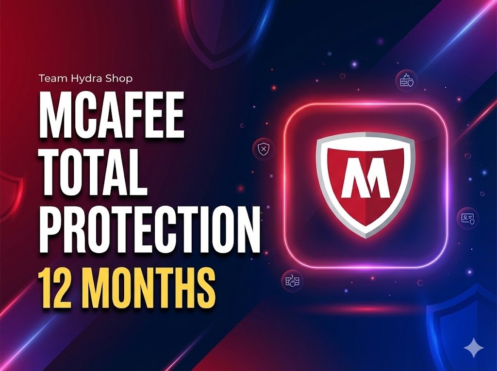 McAfee Total Protection – 1 Year Official Subscription (Personal Email Activation)
